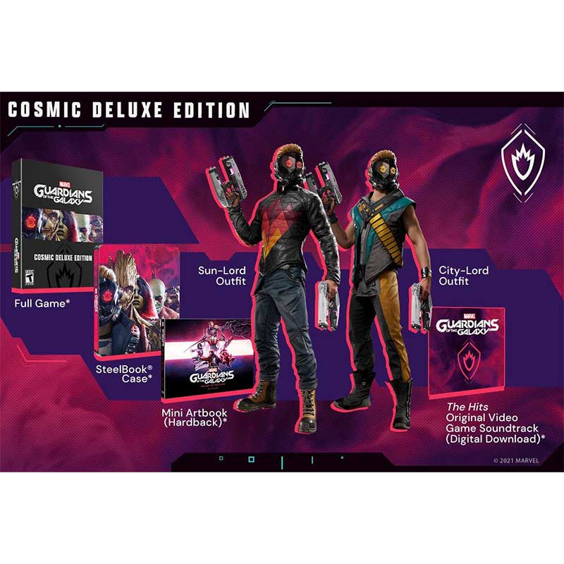 بازی Marvel Guardians of the Galaxy برای PS4 نسخه‌ی دیلاکس ادیشن