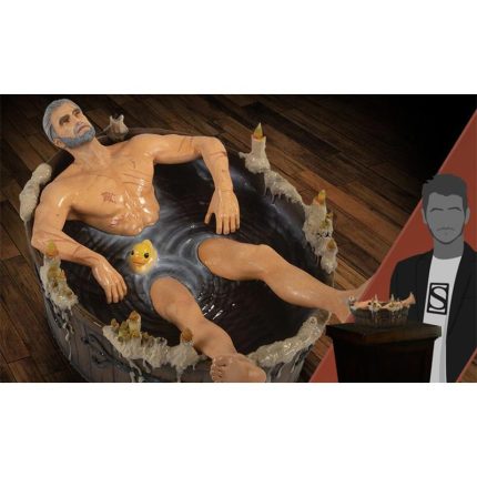 The-Witcher-3-Dark-Horse-Geralt-in-Bath-Statue-4