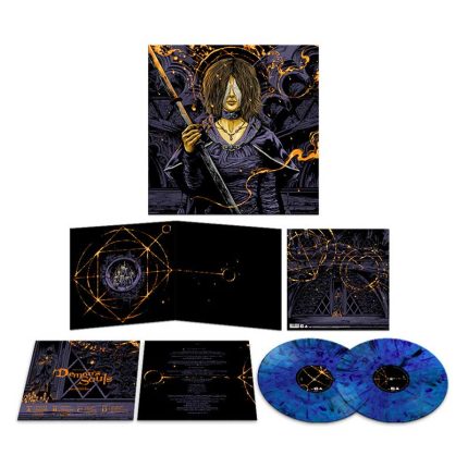 Demon's-Souls-Original-Soundtrack-Vinyl-Exclusive-Translucent-Blue-and-Black-Marble-1